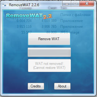 Активатор windows 7 Removewat 2.2.6 скачать бесплатно